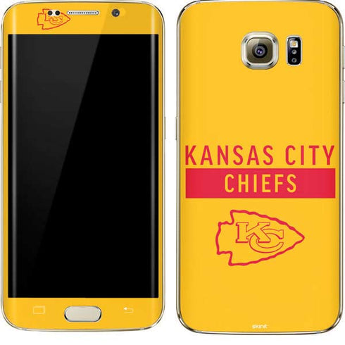 NFL Kansas City Chiefs Yellow Performance Series Galaxy S7 Edge Skin